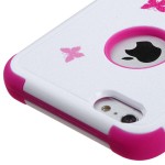 Funda Protector Apple Iphone 6 Plus Blanco Mariposas Rosas Triple Layer (17003995) by www.tiendakimerex.com